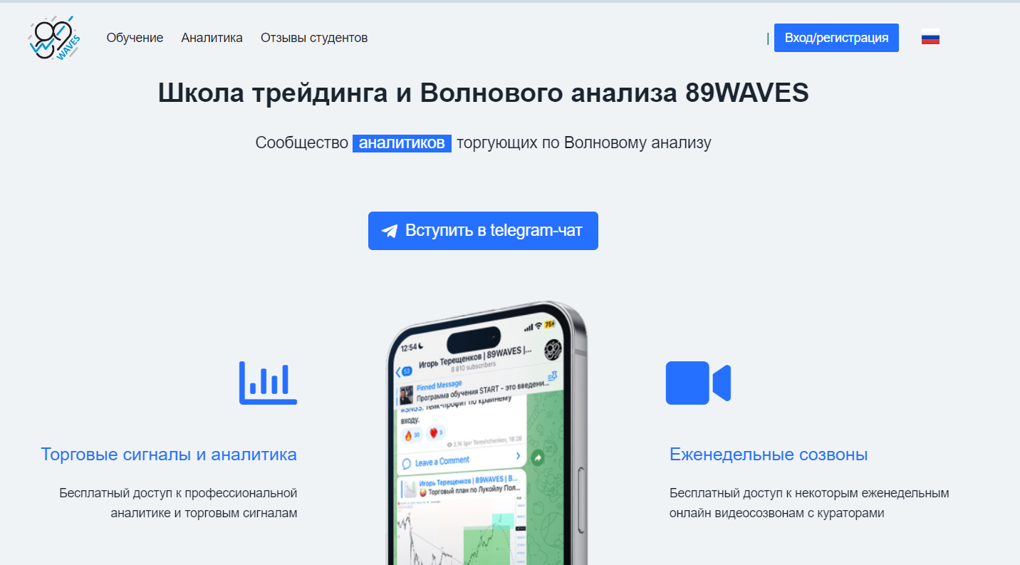 Школа трейдинга и Волнового анализа 89WAVES трейдер